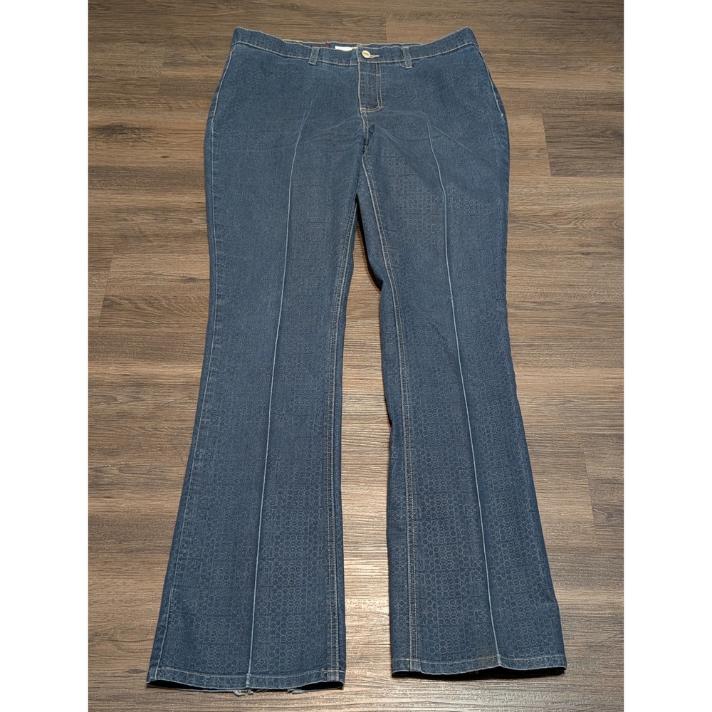 Ecko Red Womens Blue Monogram Logo Print Jeans Size 11 Y2K Streetwear
